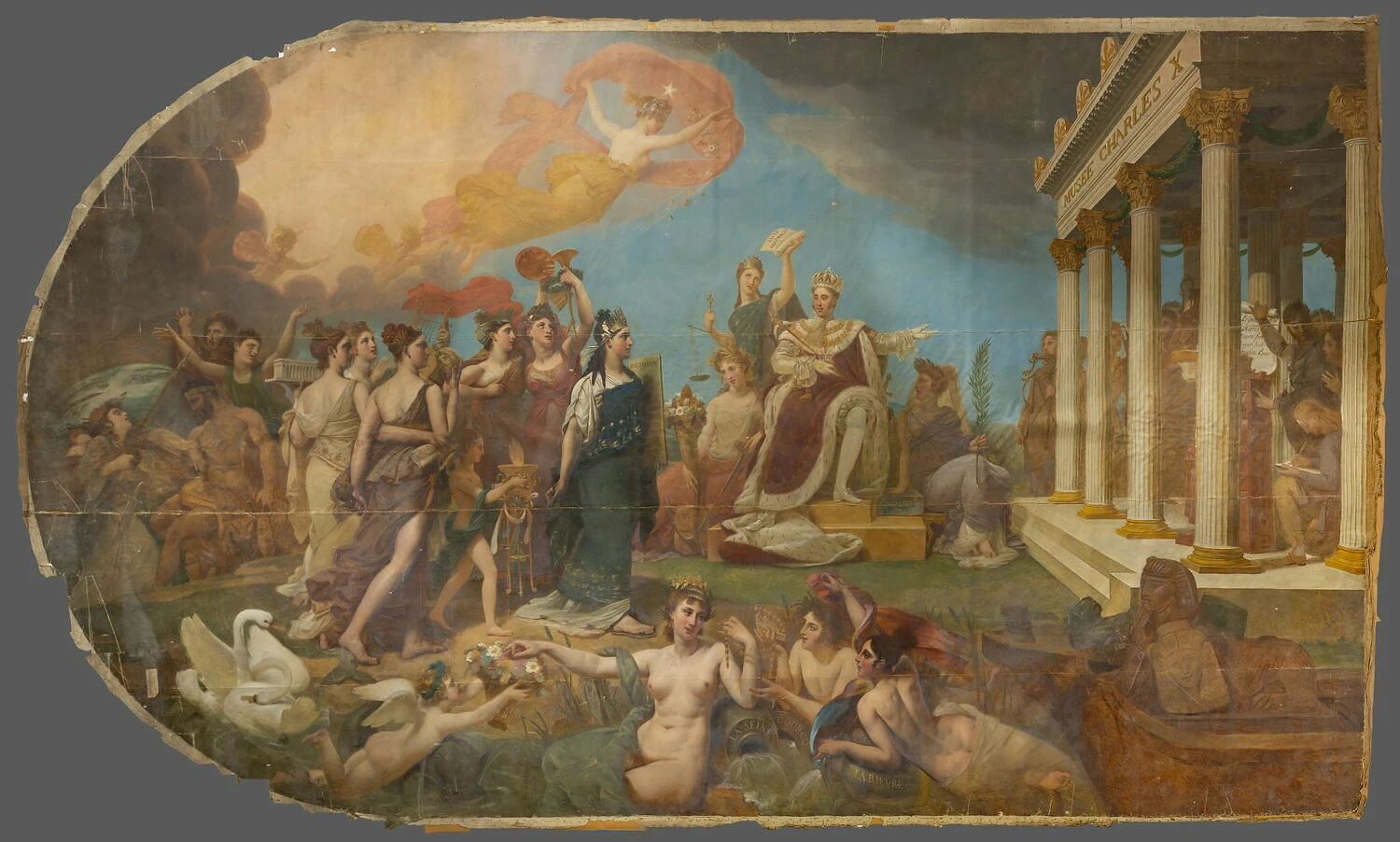 Il Re dona alle Arti il __Carlo - Reggia di Versailles, Museo del Louvre, Parigi
